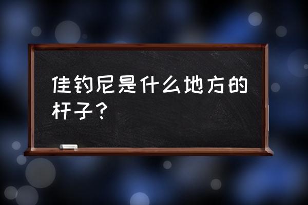 佳钓尼鱼竿是哪里产的 佳钓尼是什么地方的杆子？