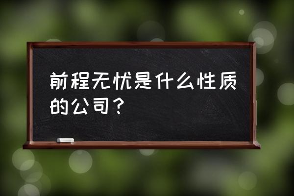 前程无忧是怎么运用大数据的 前程无忧是什么性质的公司？