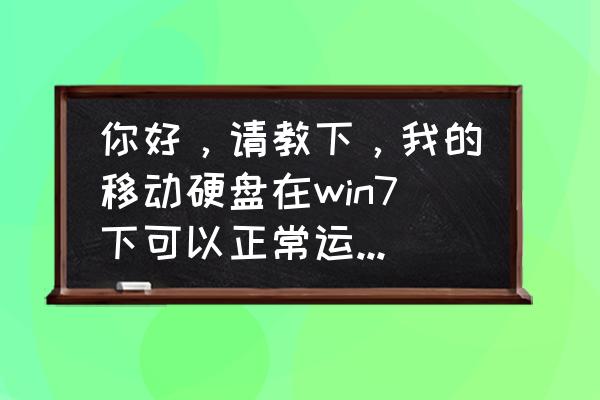 win7硬盘图标显示不正常 你好，请教下，我的移动硬盘在win7下可以正常运作更换win10系统后无法读？