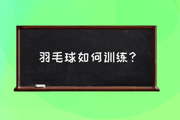 羽毛球身体训练 羽毛球如何训练？