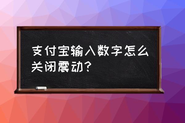 vivo手机支付宝声音怎么开 支付宝输入数字怎么关闭震动？