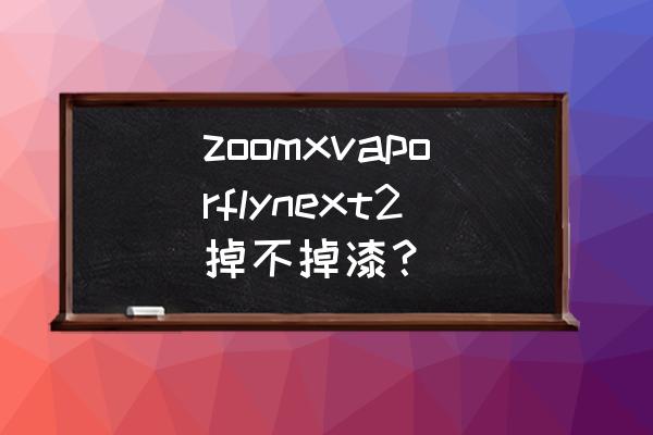 小蓝本信息怎么更新 zoomxvaporflynext2掉不掉漆？