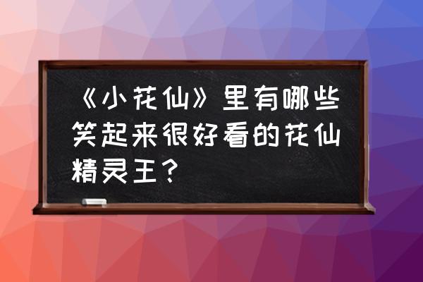 小花仙的所有主角 《小花仙》里有哪些笑起来很好看的花仙精灵王？