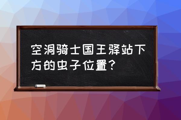 空洞骑士简单钥匙位置一览 空洞骑士国王驿站下方的虫子位置？