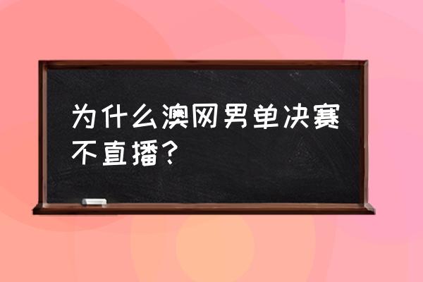 冠军网球2023礼包码 为什么澳网男单决赛不直播？