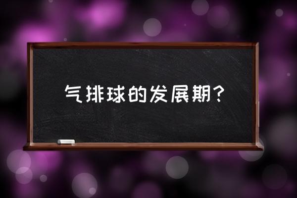 气排球2017-2020规则 气排球的发展期？