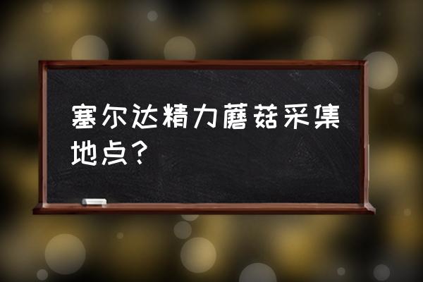 塞尔达蹲下按什么键起飞 塞尔达精力蘑菇采集地点？