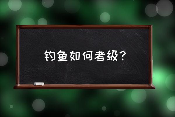 钓鱼比赛是怎么算分的 钓鱼如何考级？