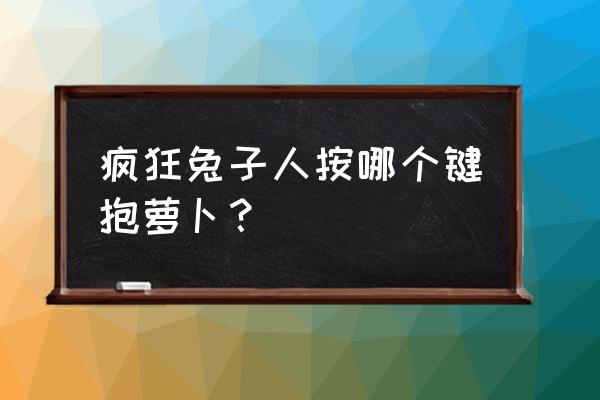 手机游戏兔子闯关 疯狂兔子人按哪个键抱萝卜？