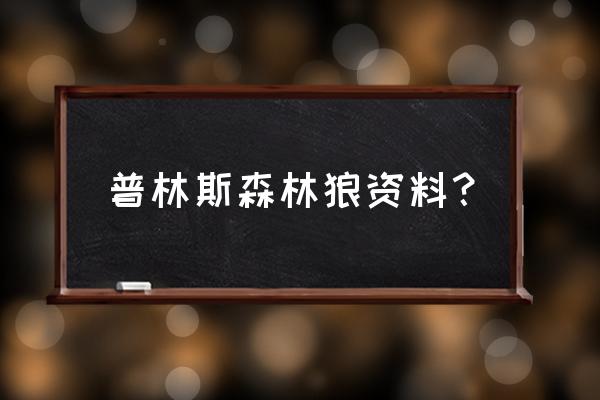 苏打丛林下面的地图怎么进 普林斯森林狼资料？