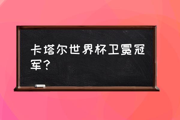 王牌射手游戏 卡塔尔世界杯卫冕冠军？